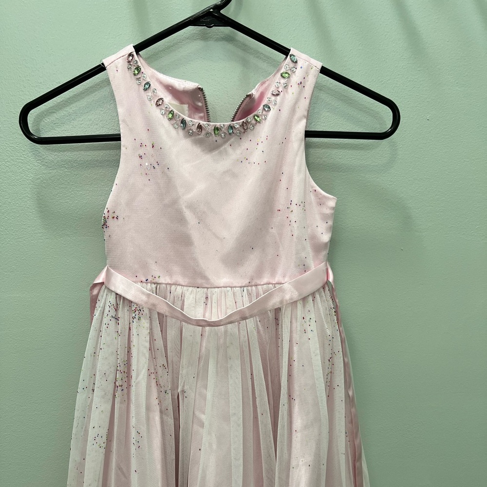 dress with jeweled neckline